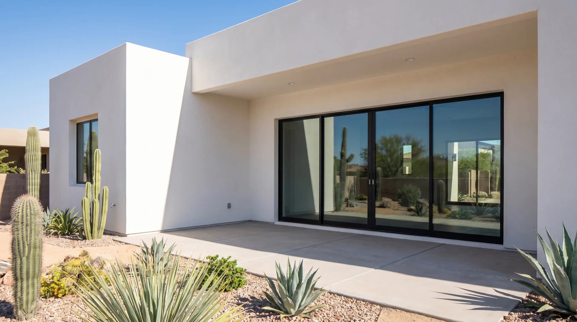 Repaired residential sliding door